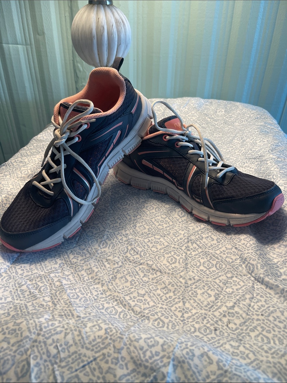 Ryka Hustle Black and Pink Athletic Running Shoes